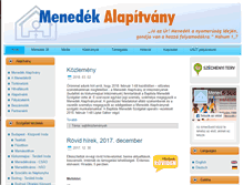 Tablet Screenshot of menedekalapitvany.hu